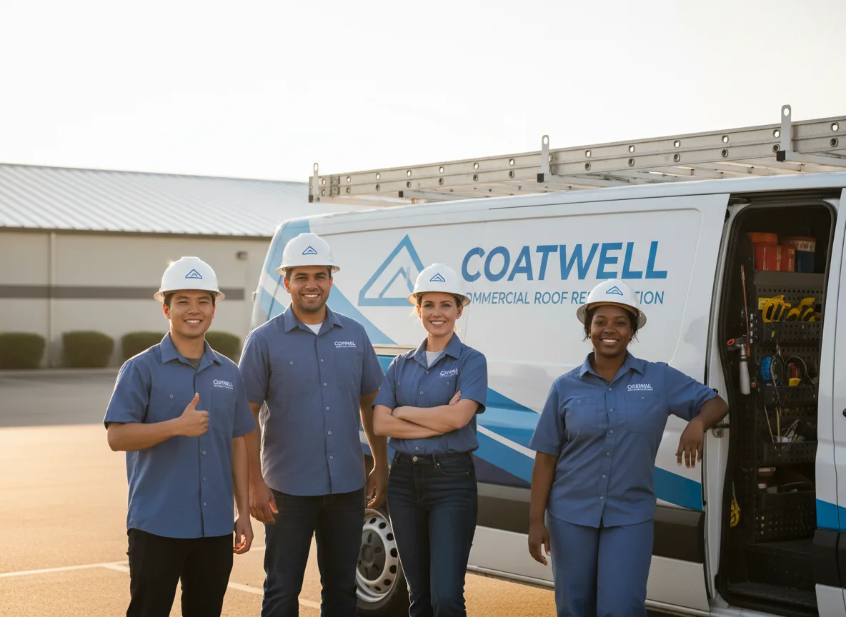Commercial roof coating company in Mark, IL